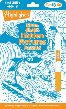 Neon Shark Hidden Pictures Puzzles Highlights 9781639622955