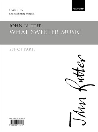 What sweeter music by John Rutter 9780193576377