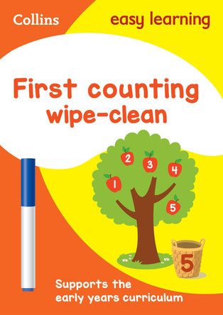 First Counting Age 3-5 Wipe Clean Activity Book (Collins Easy Learning Preschool) by Collins Easy Learning