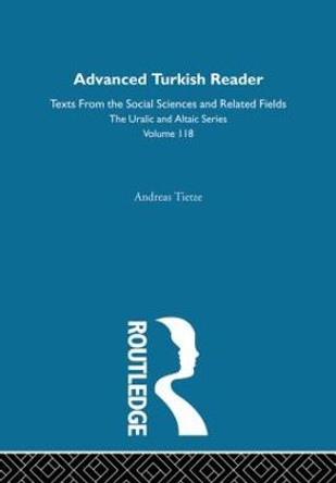 Advanced Turkish Reader by Andreas Tietze