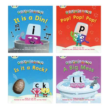 Learn to Read at Home with Alphablocks: Pack 1 (Pack of 4 fiction books) by Joe Elliot 9780435126858