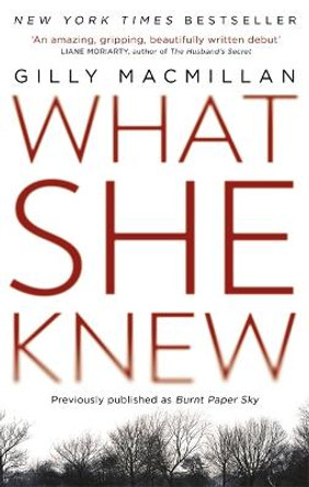 What She Knew: The worldwide bestseller from the Richard & Judy Book Club author by Gilly MacMillan