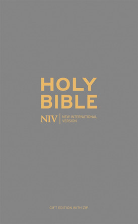 NIV Pocket Charcoal Soft-tone Bible with Zip by New International Version
