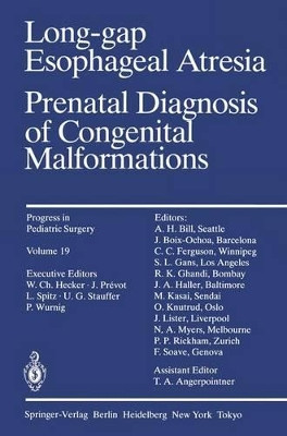 Long-gap Esophageal Atresia: Prenatal Diagnosis of Congenital Malformations by P. Wurnig 9783642707797