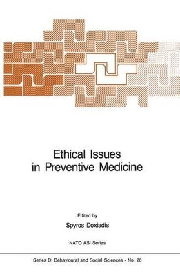 Ethical Issues in Preventive Medicine by Spyros Doxiadis 9789024732326