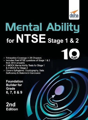 Mental Ability for Ntse & Olympiad Exams for Class 10 (Quick Start for Class 6, 7, 8, & 9) by Disha Experts 9789388026772