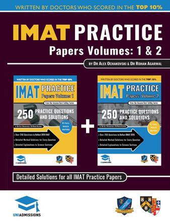 IMAT Practice Papers Volumes 1 & 2 by Alex Ochakovski 9781912557813