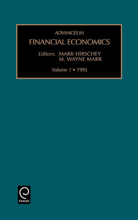 Advances in Financial Economics by M. Wayne Marr 9781559389754