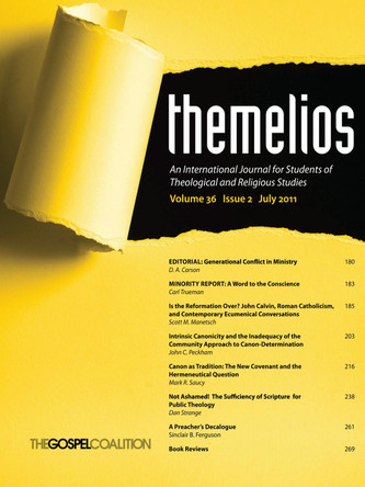 Themelios, Volume 36, Issue 2 by D A Carson 9781625649546