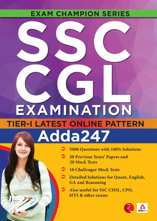 TBD: SSC CGL EXAMINATION: TIER-1 LATEST ONLINE PATTERN by Adda 247 9789353339456