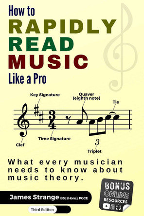 How to Rapidly Read Music Like a Pro: What Every Musician Needs to Know About Music Theory by James Strange 9781739716301 How to Rapidly Read Music Like a Pro: What Every Musician Needs to Know About Music Theory by James Strange 9781739716301