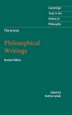Newton: Philosophical Writings by Andrew Janiak 9781107042384