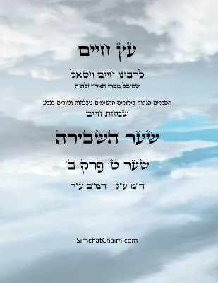 עץ חיים שער ט פרק ב - Sefer Etz Chaim Gate 09 Chapter 02 by Chaim Vital Ha'ari 9798869255099