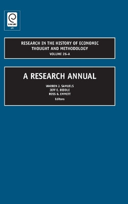 A Research Annual by Warren J. Samuels 9781846639043