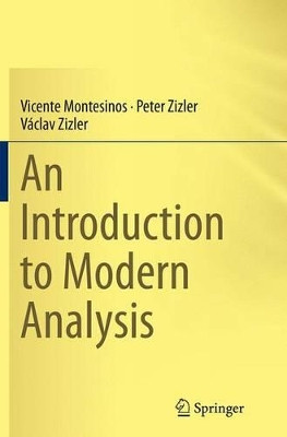 An Introduction to Modern Analysis by Vicente Montesinos 9783319355498