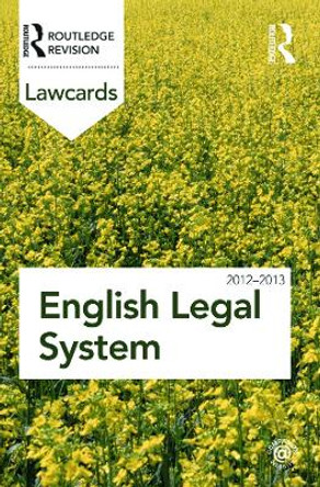 English Legal System Lawcards 2012-2013 by Routledge