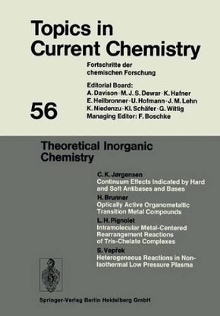 Theoretical Inorganic Chemistry by Kendall N. Houk 9783662159484