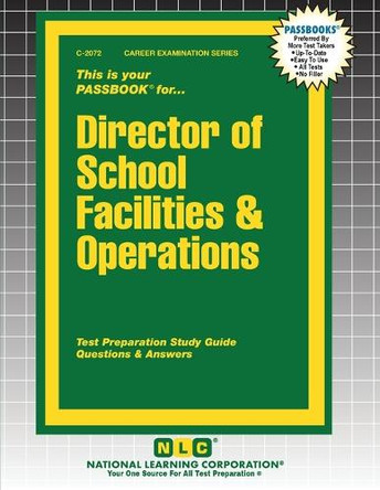 Director of School Facilities & Operations by Passbooks 9781799320722