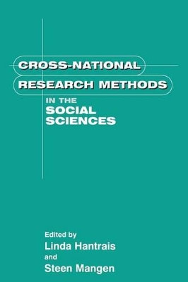 Cross National Research Methods in the Social Sciences by Linda Hantrais 9781855673458