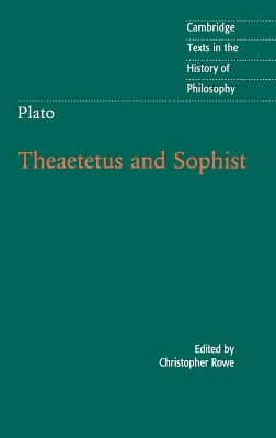 Plato: Theaetetus and Sophist by Christopher Rowe 9781107014831