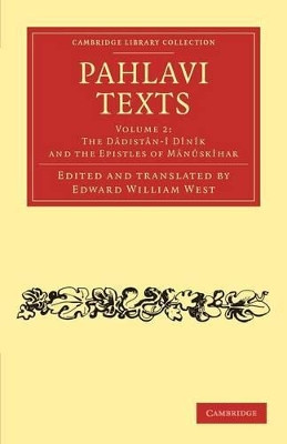Pahlavi Texts by Edward William West 9781108054300