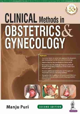 Clinical Methods in Obstetrics & Gynecology by Manju Puri 9789390020676