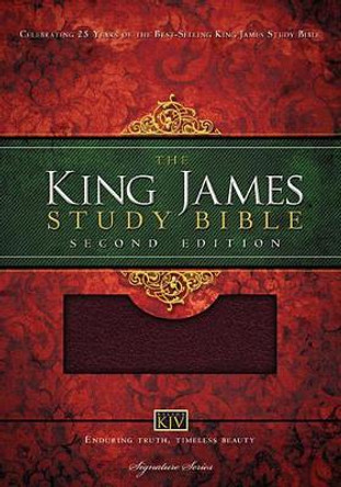 KJV Study Bible, Large Print, Bonded Leather, Burgundy, Red Letter Edition: Second Edition by Thomas Nelson 9781401679590