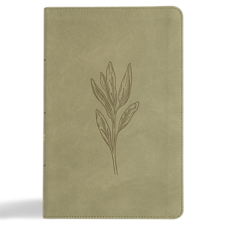CSB Thinline Bible, Digital Study Edition, Sage Suedesoft Leathertouch by Csb Bibles by Holman 9798384509431