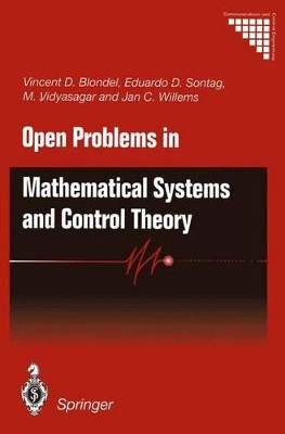 Open Problems in Mathematical Systems and Control Theory by Vincent D. Blondel 9781447112075