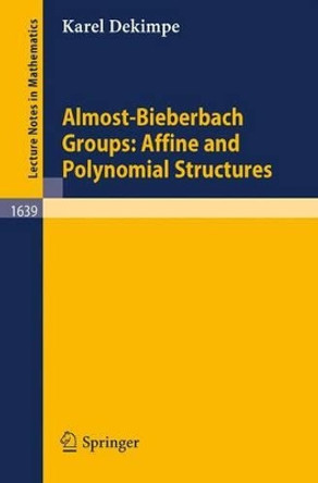 Almost-Bieberbach Groups: Affine and Polynomial Structures by Karel Dekimpe 9783540618997