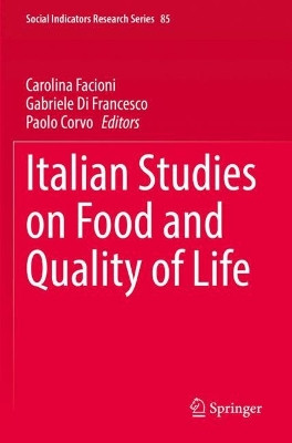 Italian Studies on Food and Quality of Life by Carolina Facioni 9783030978082