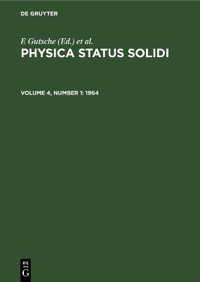 1964 by E Gutsche 9783112500071