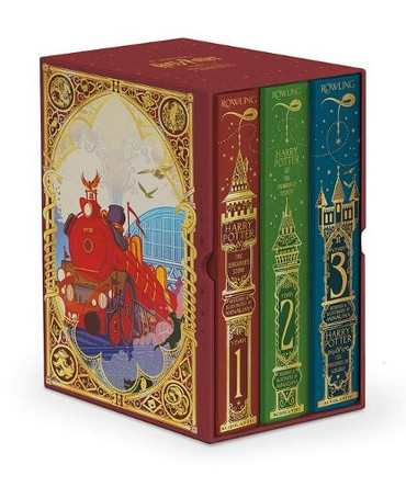 Harry Potter Books 1-3 Boxed Set (Minalima Editions) by J K Rowling 9781546130192