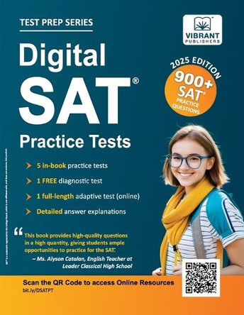 Digital SAT Practice Tests: 900+ SAT Practice Questions by Vibrant Publishers 9781636513355