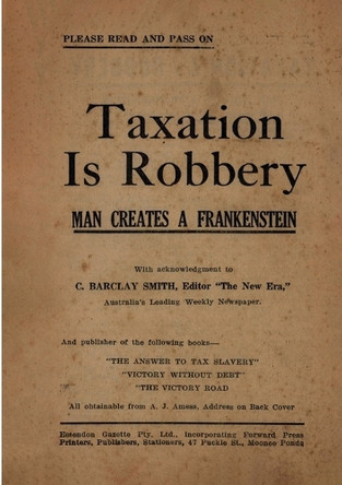 Taxation is Robbery by C Barclay Smith 9782925369233