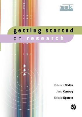 Getting Started on Research by Rebecca Boden 9781412906968