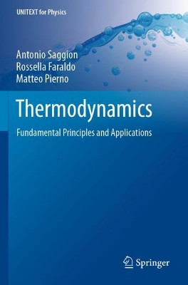 Thermodynamics: Fundamental Principles and Applications by Antonio Saggion 9783030269784