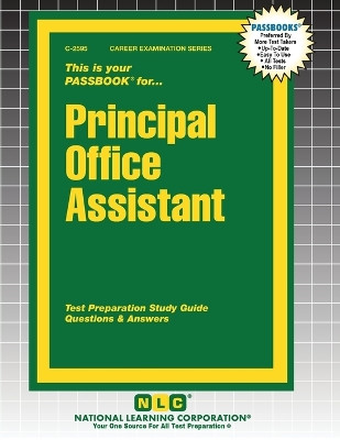 Principal Office Assistant by Passbooks 9781799325956