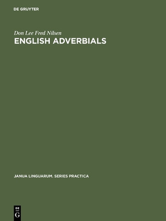 English Adverbials by Don Lee Fred Nilsen 9789027921468
