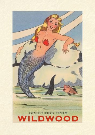 Vintage Lined Notebook Greetings from Wildwood, Mermaid by Found Image Press 9798385432844
