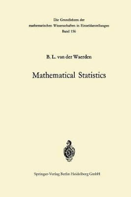 Mathematical Statistics by Bartel L. van der Waerden 9783662221396