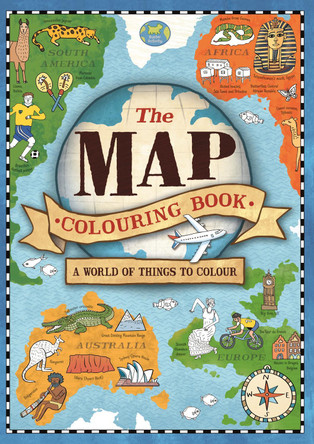 The Map Colouring Book: A World of Things to Colour by Natalie Hughes