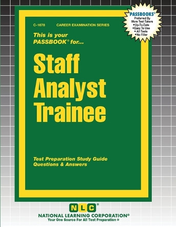 Staff Analyst Trainee by Passbooks 9781799316787