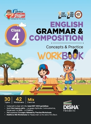 Perfect Genius Class 4 English Grammar & Composition Concepts & Practice Workbook Follows NEP 2020 Guidelines by Disha Experts 9789355644664
