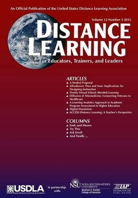 Distance Learning Magazine, Volume 12, Issue 3, 2015 by Michael Simonson 9781681233628
