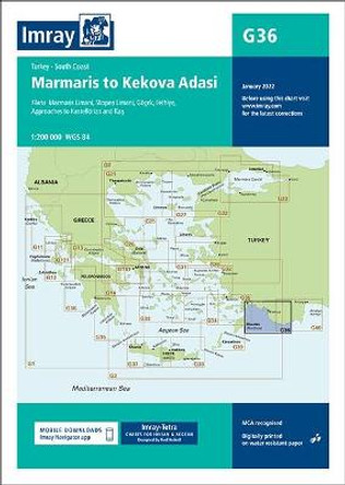 Imray Chart G36 Turkey - South Coast: Marmaris to Kekova Adasi: 2022 by Imray