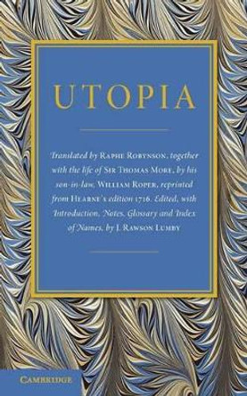 Utopia by Saint Thomas More 9781107645158