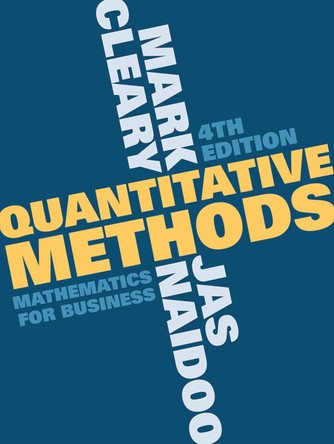 Quantitative Methods: Mathematics for Business by Mark Cleary 9781352007886