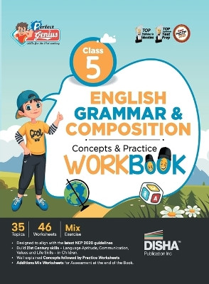 Perfect Genius Class 5 English Grammar & Composition Concepts & Practice Workbook Follows NEP 2020 Guidelines by Disha Experts 9789355644633