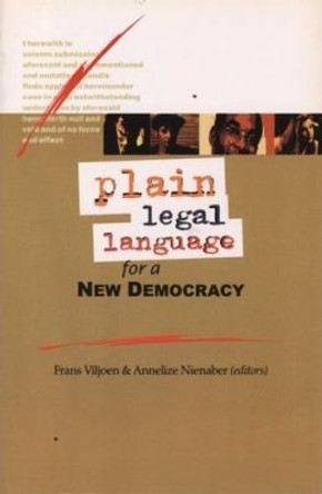 Plain Legal Language for a New Democracy by Frans Viljoen 9781919825533